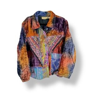 Anü by Natural | XL | Vintage Patchwork Jacket | Boho | Patchwork | Eclectic